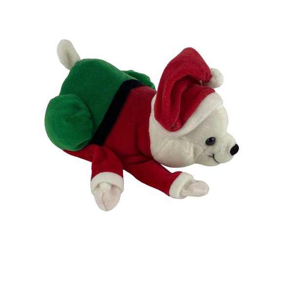 Plush Creations Polar Bear Hand Puppet Christmas Santa Costume Stuffed Toy - Picture 2 of 6